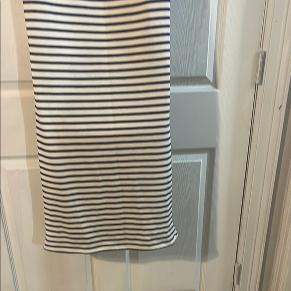 Pinkblush Striped Black and White Midi Dress - Picture 5 of 7